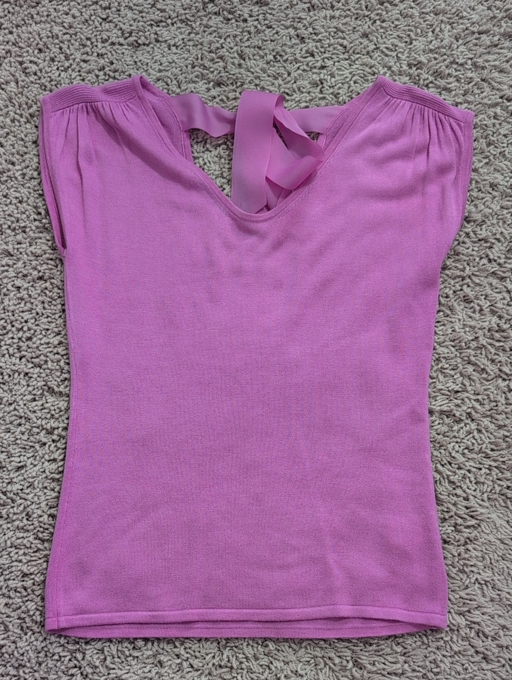 Lily Pulitzer Pink V-Neck Tie-Back Top